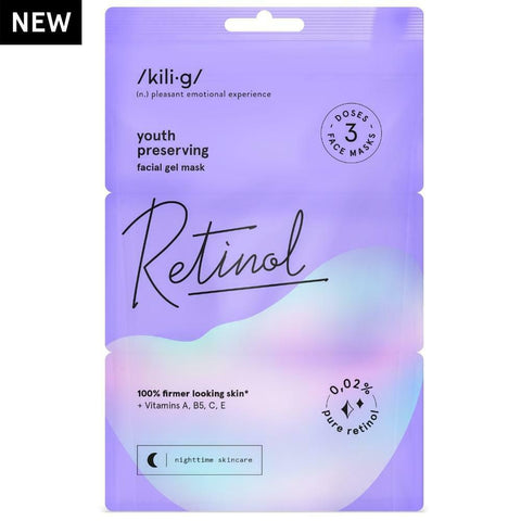 🌟RETINOL andlits gel maski með retinol 3×7 ml