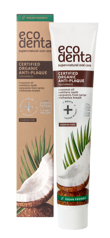 🥥ECODENTA ORGANIC Tannkrem með kókosolíu