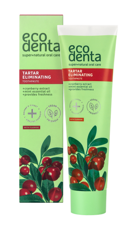 🍒 ECODENTA Trönuberja Tannkrem - 100ml