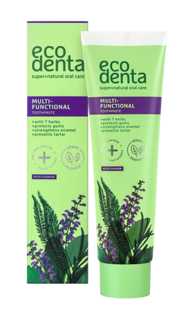 🌱Ecodenta Multifunctional tannkrem m/ 7 jurtum