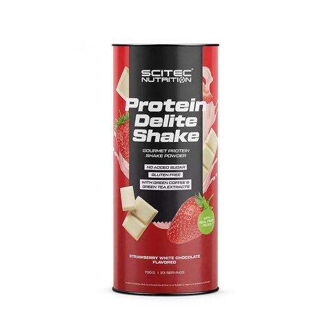 Scitec Prótein delite jarðaberja hvítt súkkulaði 700g