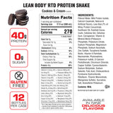 LEAN BODY® Cookies & Cream 500ml - 12. stk