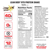 LEAN BODY® Vanilla 500ml - 12stk