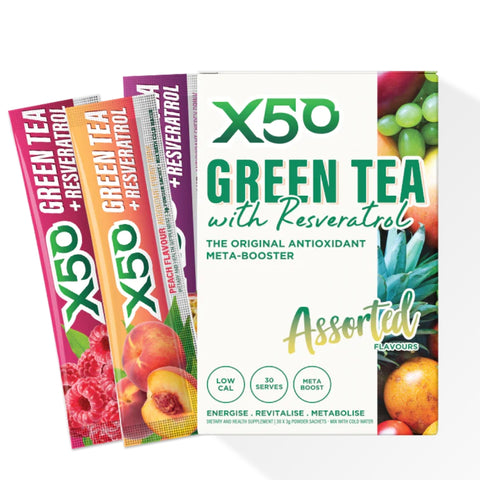 🍃X50 Grænt tea + Resveratol 30. skammtar