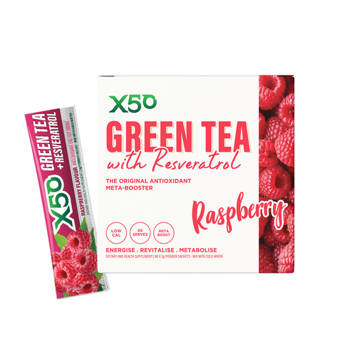 X50 Grænt tea + Resveratol 60. skammtar