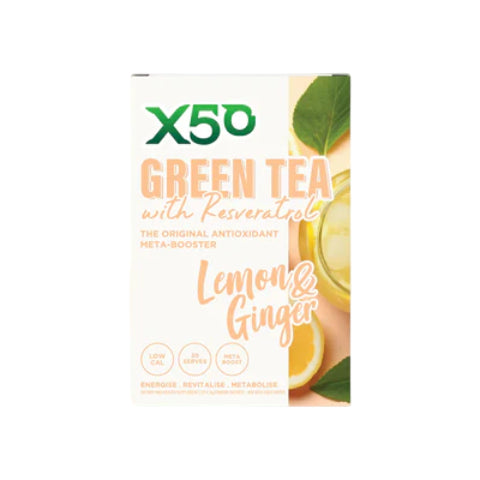 🍋 Grænt tea + Resveratol Lemon/Ginger 30. skammtar