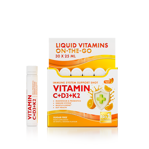 Swedish Nutra vitamin C+D3+K2 30 stk