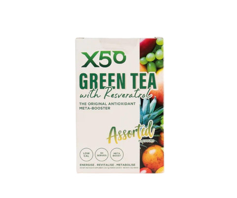 X50 Grænt tea + Resveratol 30. skammtar