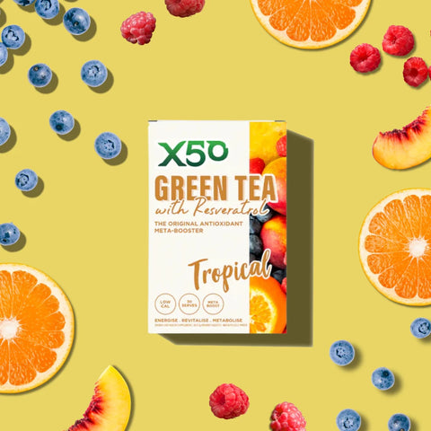 🌴Grænt tea + Resveratol Tropical 30. skammtar