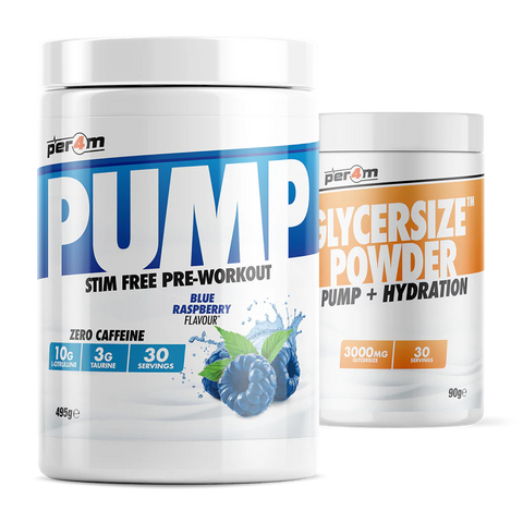 KAUPAUKI Pump Stim Free Pre Workout with Glycersize™ Blue Raspberry