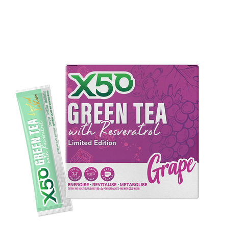 X50 Green tea + Resveratrol Grape
