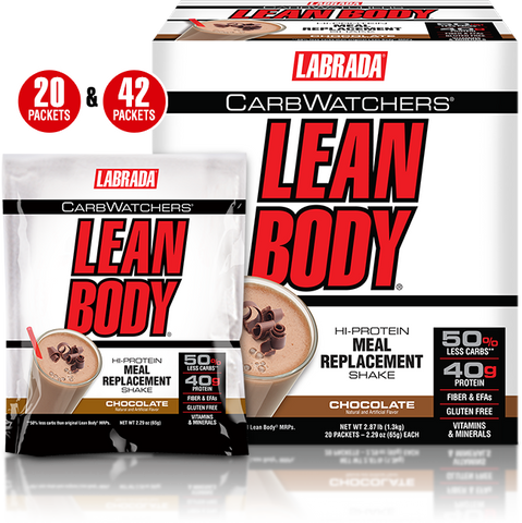 LEAN BODY® lágkolvetna máltíðarprótein 42. skammtar v/d 02/24